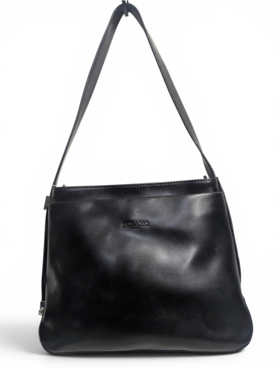Solano Paris Handbags - SOLANO PARIS NWT Black Genuine Leather Shoulder Bag One Size